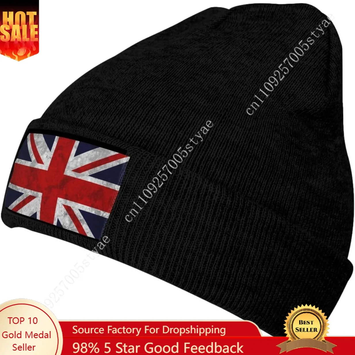 

National Flag Beanie Hat Men Women Knit Hat Cuffed Beanies Warm Winter Caps Soft Skull Cap Fashion Ski Hats