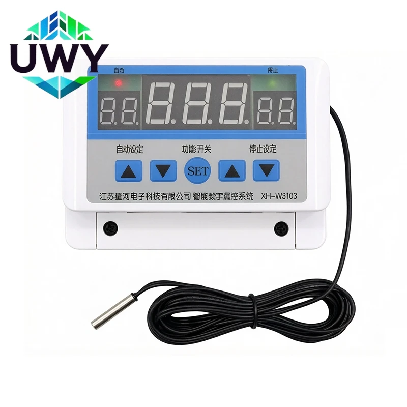 XH‑W3103 Digital Thermostat High Power Intelligent Temperature Controller Switch With NTC Sensor Probe 12V/24V/220V Optional