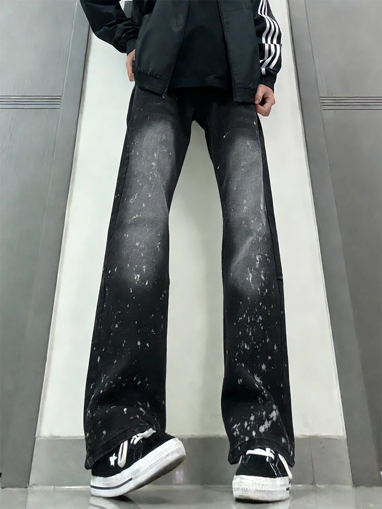 

American High Street Vibe Men's adient Denim Jeans Elastic Slimming Straight Leg Cotton Polyester Blend Casual Wear