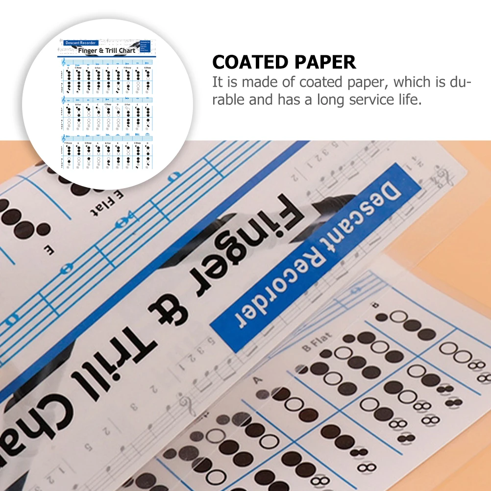 

Bass Clarinet Chord 157g Coated Paper Flute Practicing Supplies Beginner Student Clear Printing Flute Chord Clarinet Chart