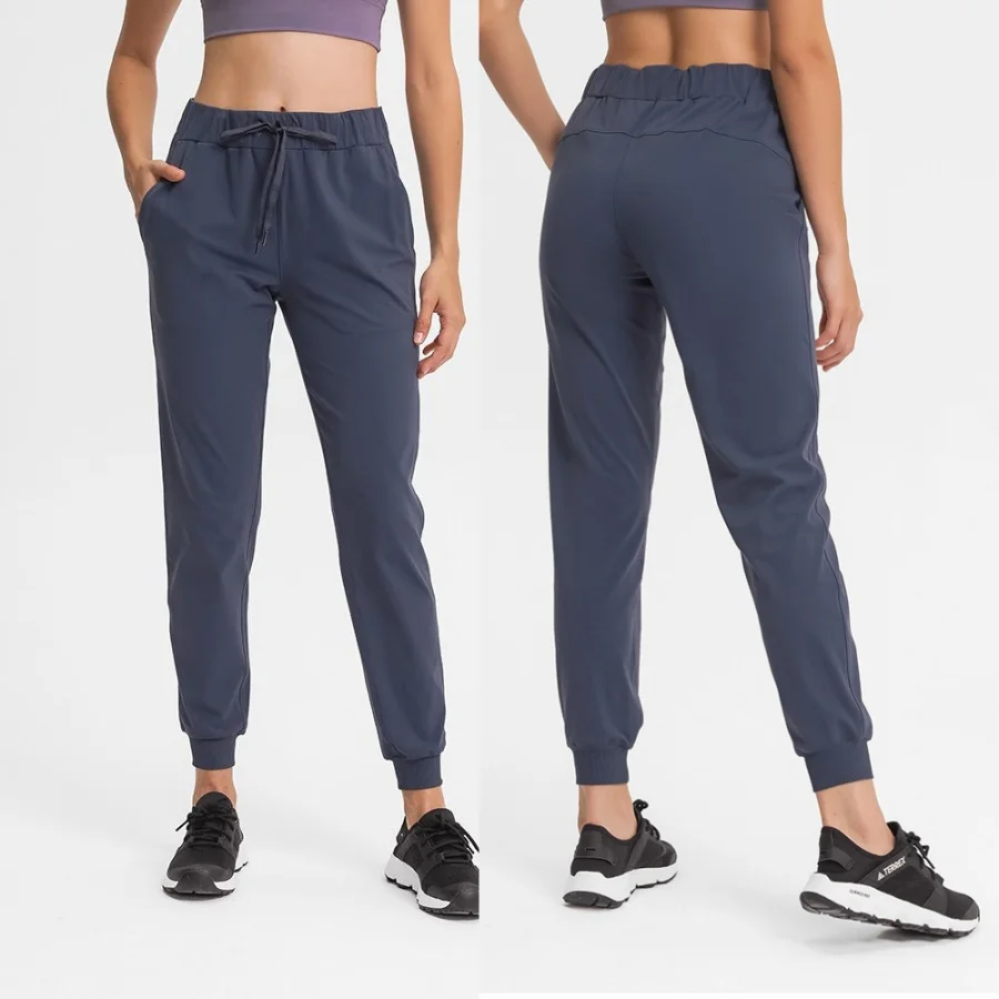 

Elastic waistband women's jogging pants breathable and elastic slim fit yoga fitness exercise casual sports pants