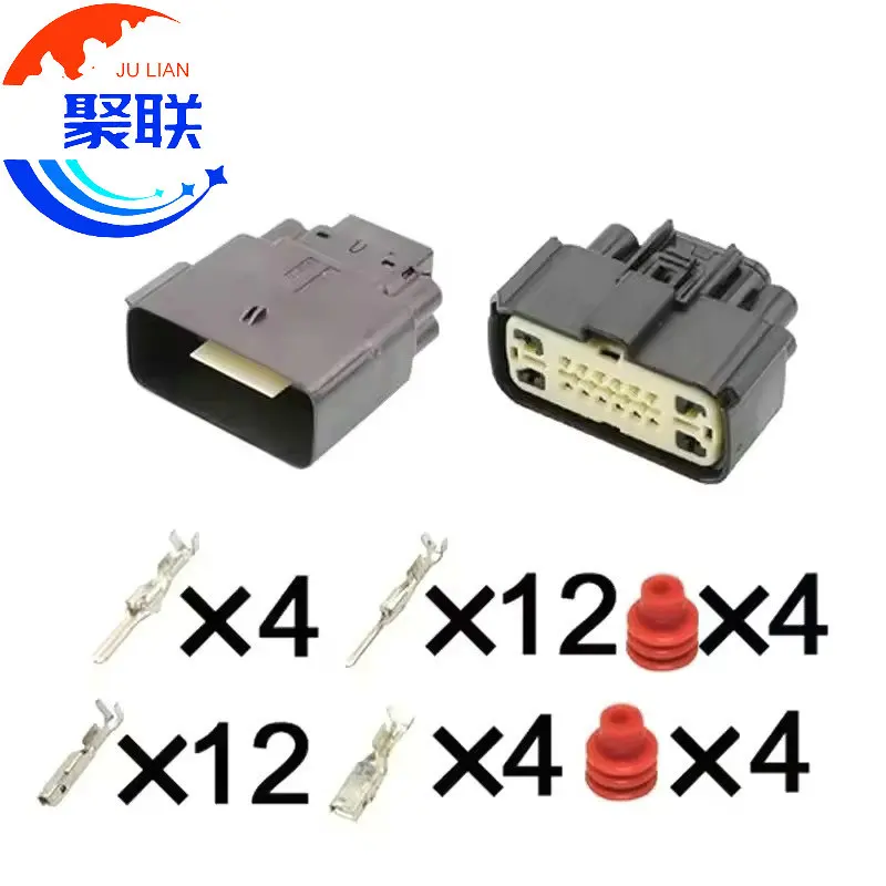 1Set 16Pin 34985-1601 34986-2144 Car Oil Pump Radar Fog Light Plug Engine Electrical Cable Connectors Female Male Wire Harness
