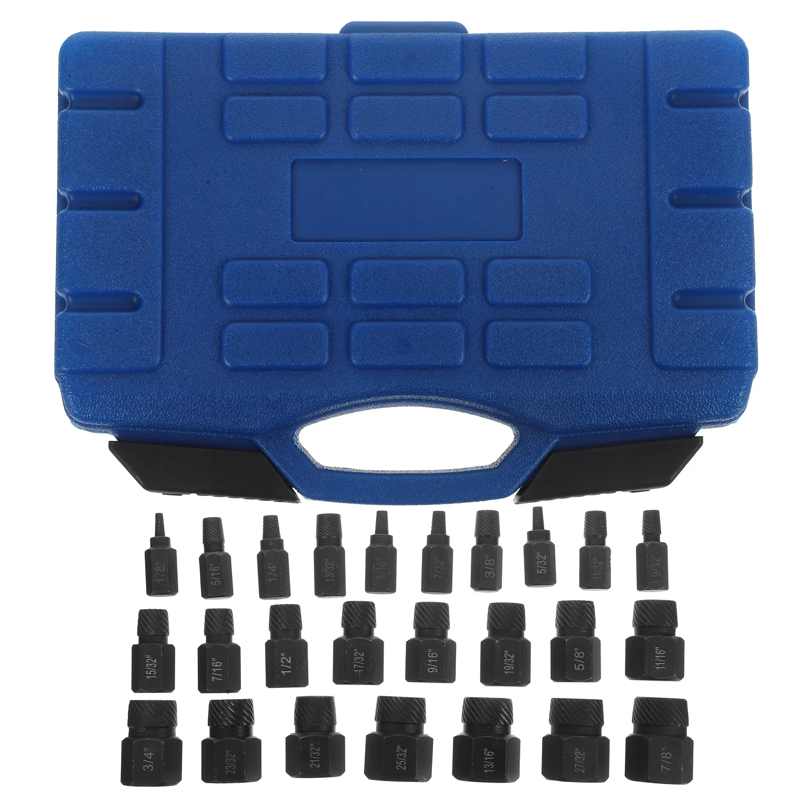 

1Set Screw Extractor Set Heavy Duty Alloy Steel Broken Bolt Remover Kit Hexagon Screw Removal Tool Durable Storage Case for DIY