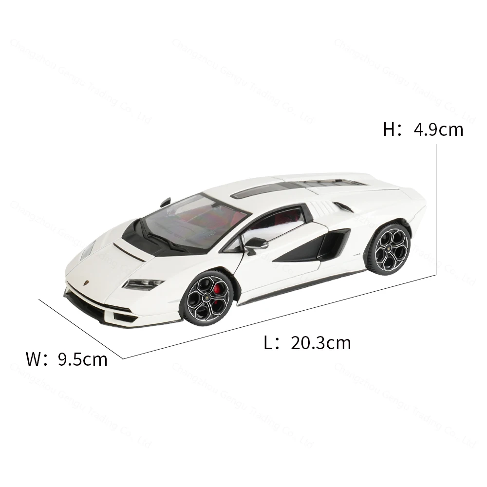 Bburago 1:24 Lamborghini Countach LPI 800-4 Sian FKP 37 Terzo Sports Car Static Die Cast Vehicles Collectible Model Car Toys