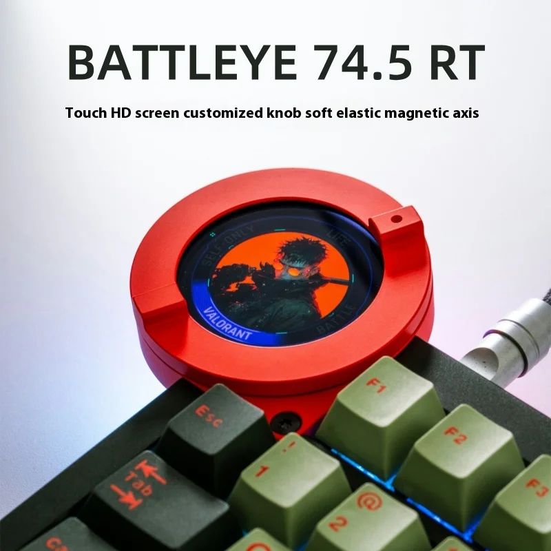 AngryMiao Battleye 74.5 RT Wired Magnetic Switch Mechanical Keyboard 8K RT 0.01 Gaming keyboard Knob Screen Aluminium Custom