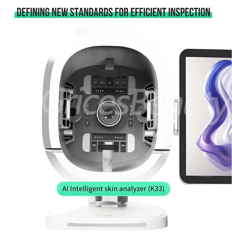 Professional Facial K33 AI Skin Analysis Machine 15.6 Inch Screen 29 Detection Functions Intelligent AI Data Report