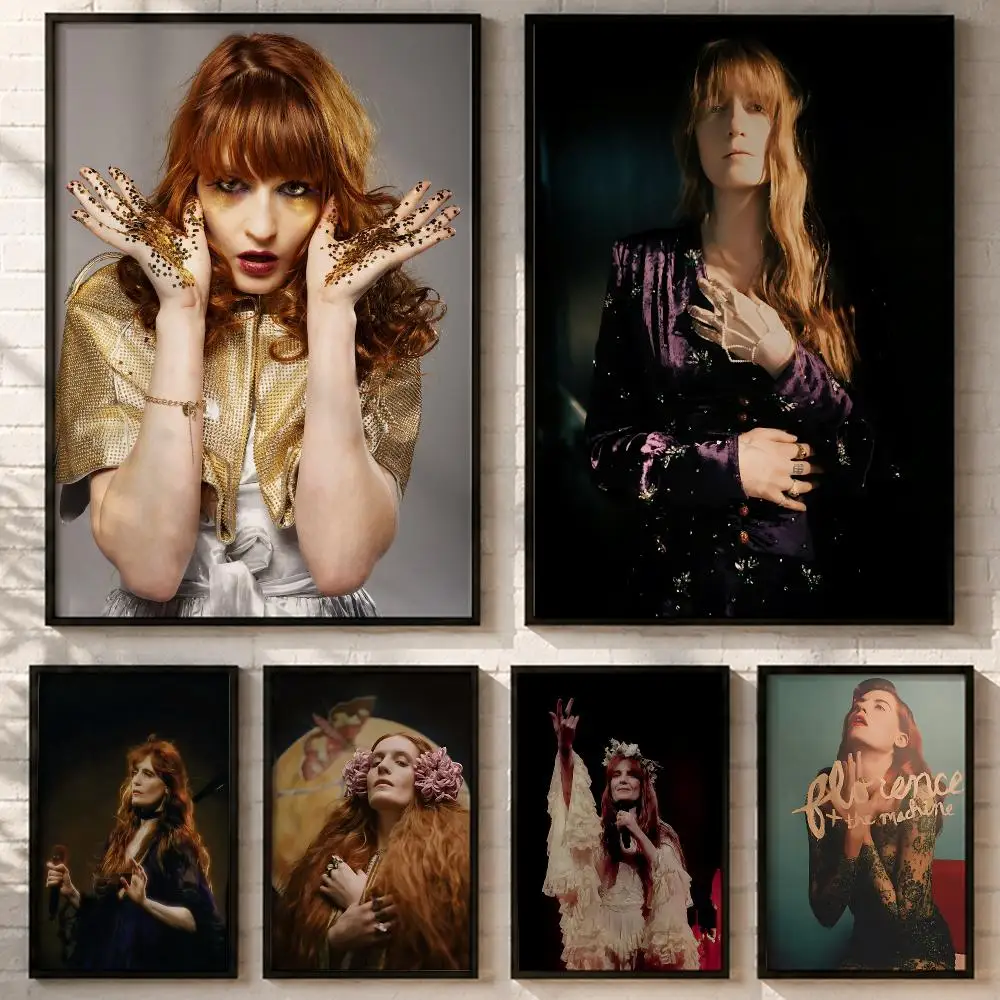 Band Florence + The Machine Poster HD poster wall art self-stick no-residue for home cafe office great gift