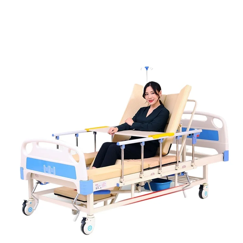 Multifunctional patient care for paralyzed elderly turning over medical bed