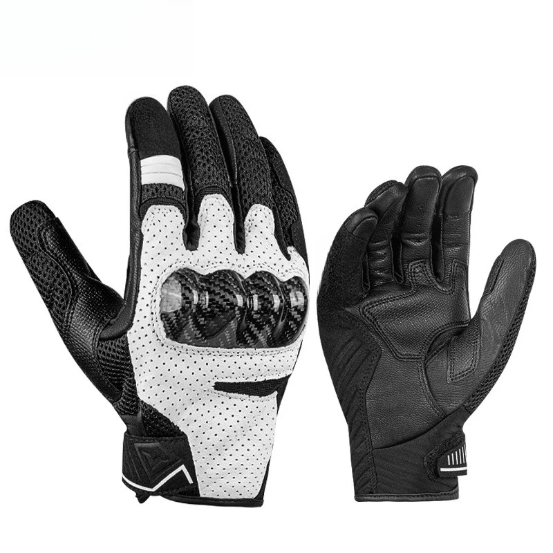 

Cycling gloves motorcycle full finger summer touchscreen gloves locomotive road bike carbon fiber hard shell anti-drop equipment