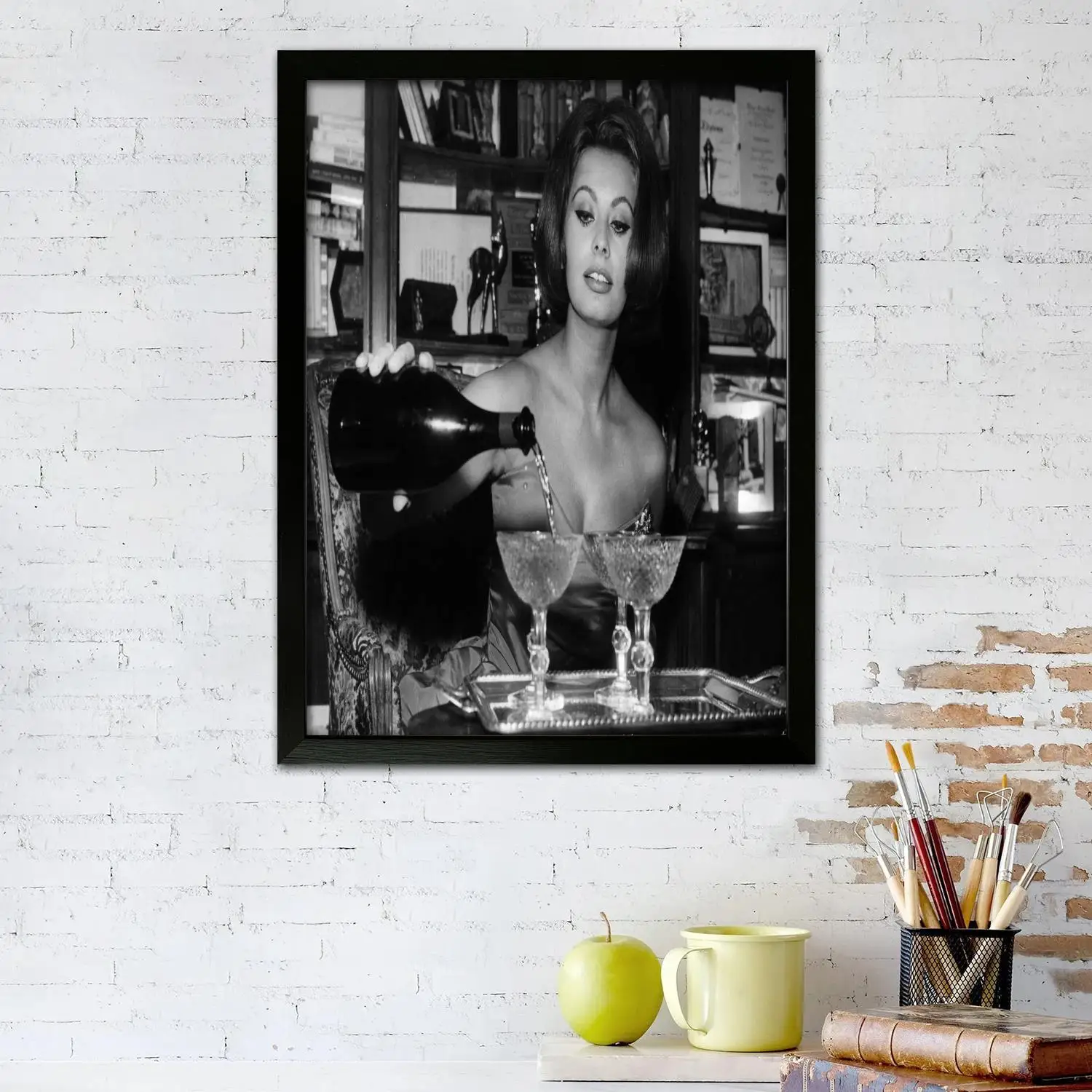 sophia loren Canvas Art Poster and Wall Art, Picture Print, Modern Family Bedroom Decor, Posters,Decorative painting