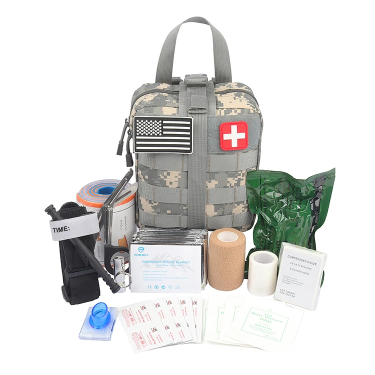 

Tactical First Aid Kit Survival IFAK Emergency First Aid Kit with Israeli Bandage
