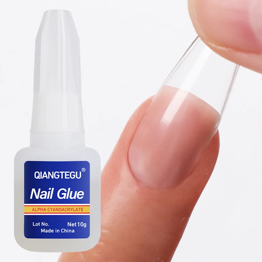 1/5pcs 10g Large Capacity Quick Drying Nail Glue False Nails Strong Adhesive Nails Tip Gel Long-lasting Waterproof Nail Art Tool