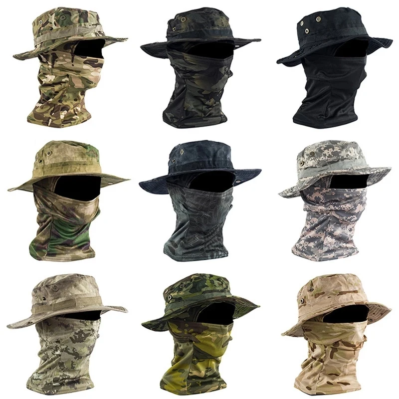 Tactical Quick-Drying Cap Baseball Hat Beanies Mask Skullies  Knitted Cap Elastic Outdoor Warm Skullies