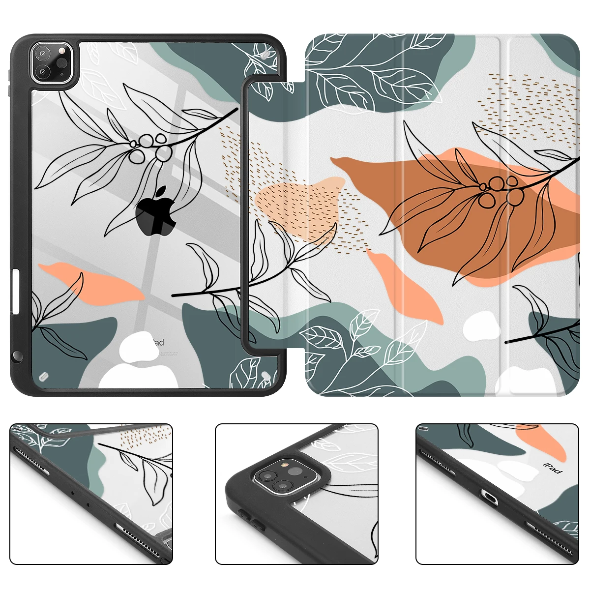 Shockproof Cover Clear Transparent Back Shell for iPad Pro 12.9 inch M2 6th Generation 2022 Pro 11 10th 2022 10.9inch ipad case