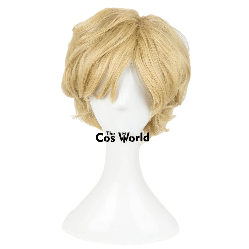 Sailor Uranus Tenoh Haruka 25 cm kurze Halloween-Anime-Cosplay-Perücken aus hitzebeständigem Kunsthaar + Perückenkappe