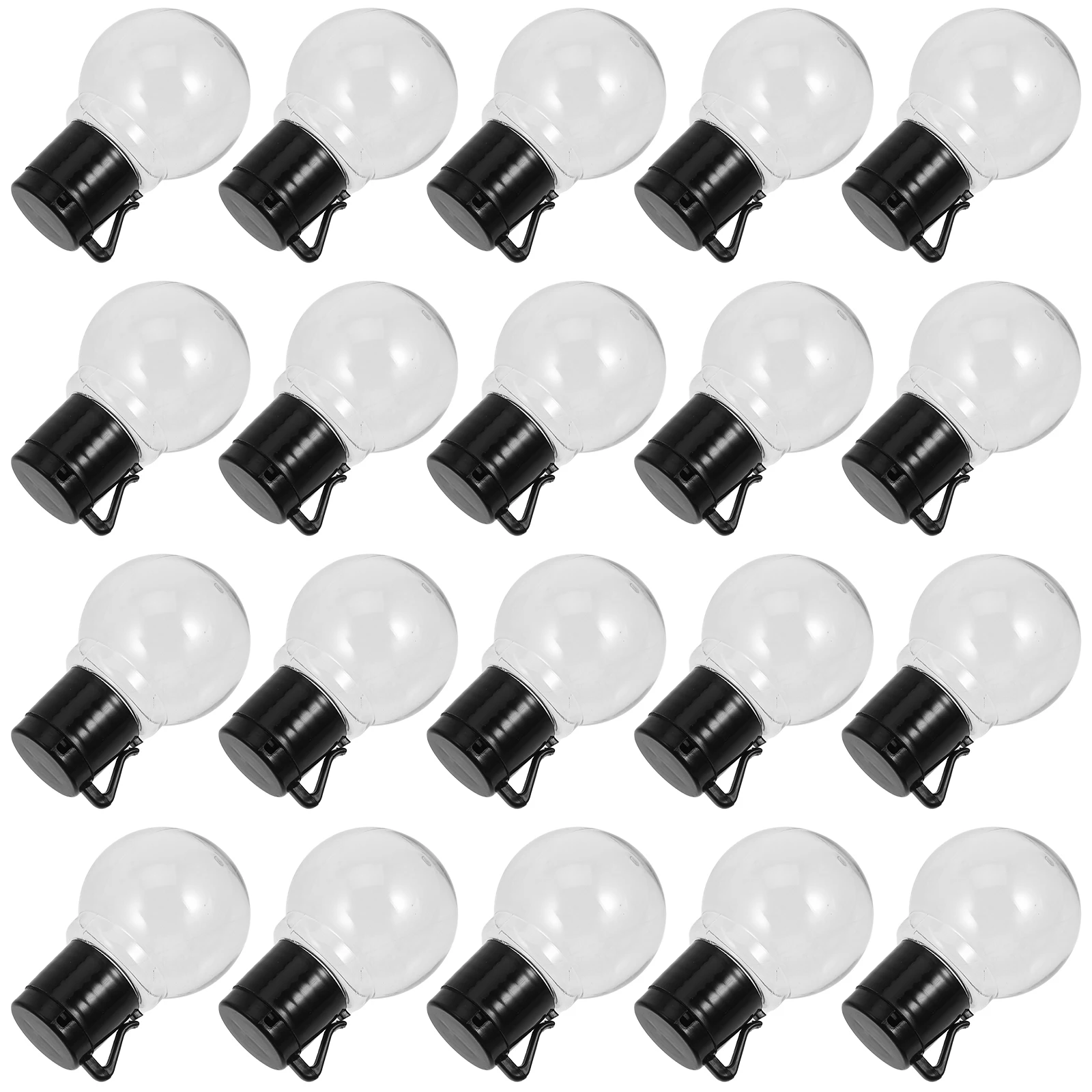 

Christmas Decoration Lights Globe Bulb Plastic Bulbs for Crafts Lamp Small Round Ornaments Replacement