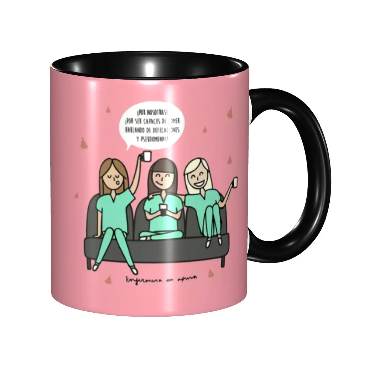 Tasse à café personnalisée Enfermera En Apuros, médecin, infirmière, santé médicale, tasse à thé au lait en céramique, bricolage