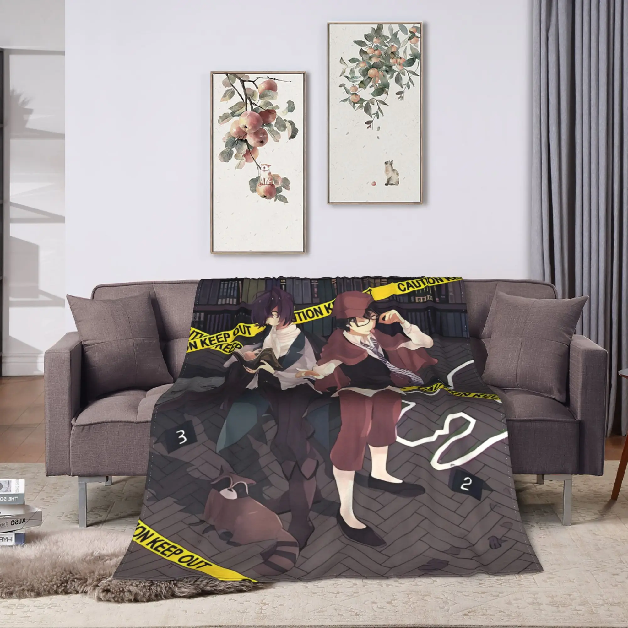 Bungo Stray Dogs Blanket Quality Super Soft  Throw Blanket Winter Camping Couch Chair Comfortable Bedspread