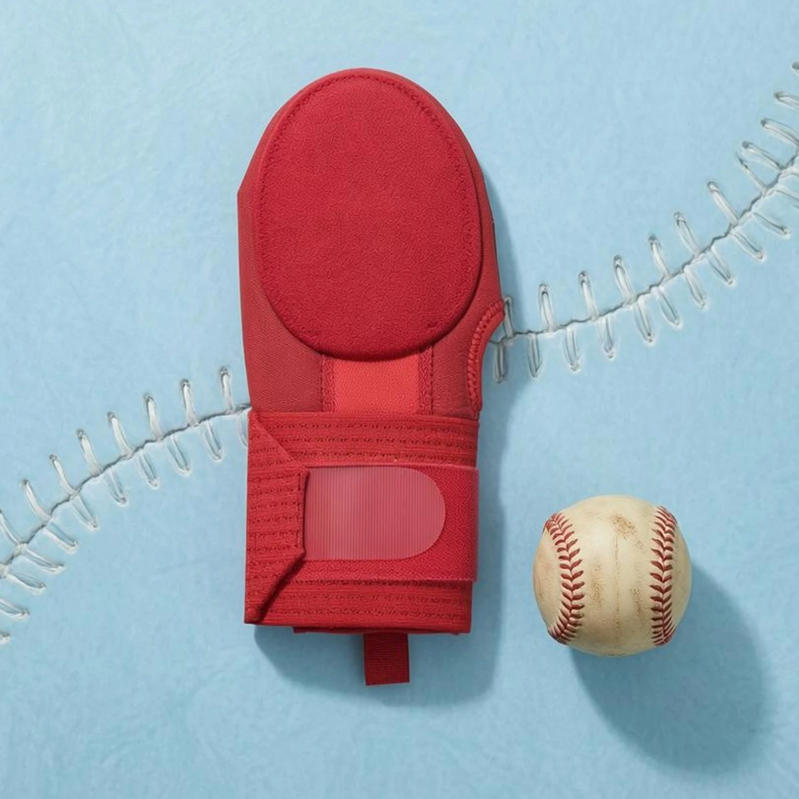 

Fingerless Baseball Sliding Glove Long Wrist Wrap Softball Sliding Hand Glove Sports Gear Hook-and-Loop Adjustable Fit