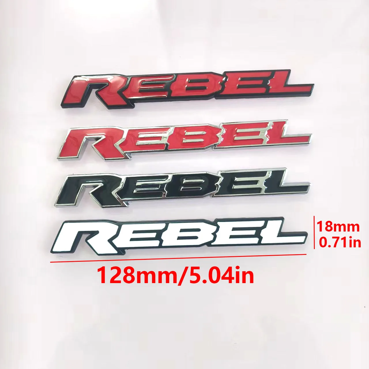 Zinc Alloy Car Emblem, 3D Metal Car Sticker, Letter Badge, Auto Body Rear Trunk Decorative Sticker, Car Exterior Accessories