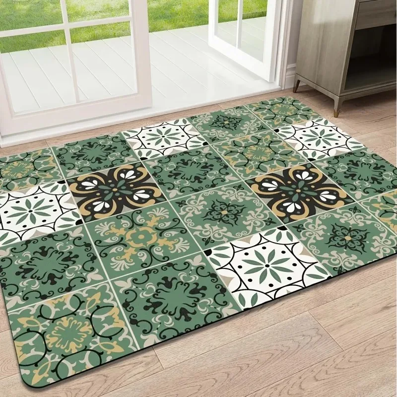 Newest Floor Mat Three White Goose Wildflower Print Coir Doormat Farm Animal Entryway Floor Mat Door Mat