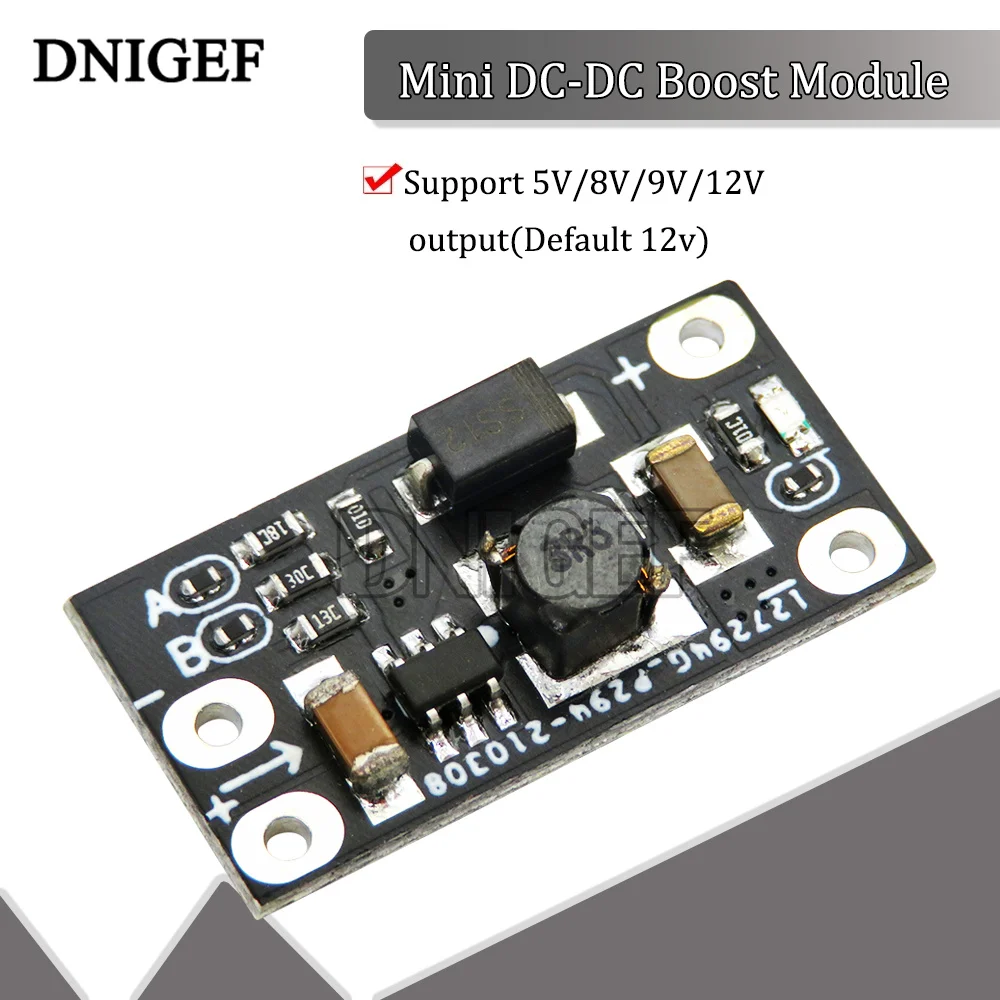 DC-DC mini boost module step up converter board module 3.7v naar 12v spanningsregelaar pcb board module lithium batterij boost