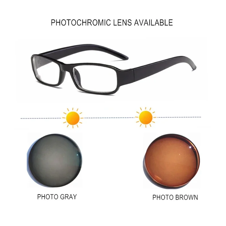 SWOKENCE Myopie Brille Dioptrien-0,5 zu-10 Männer Frauen Rezept Brillen Für Kurzsichtig Astigmatismus Anpassbare F038 – Detail 4