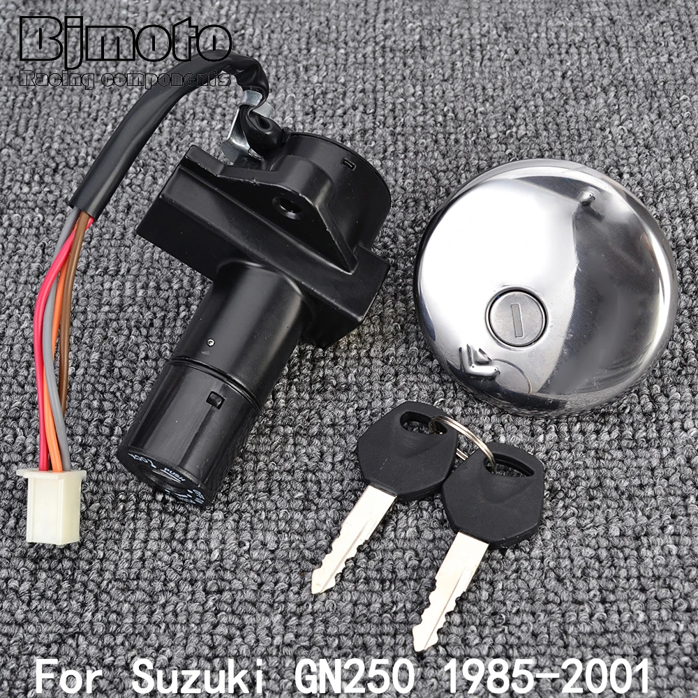 

GN 250 GN-250 Fuel Gas Cap Ignition Switch Seat Lock with Key Kit For Suzuki GN250 1985 1986 1987 1988 1989 1990-2001