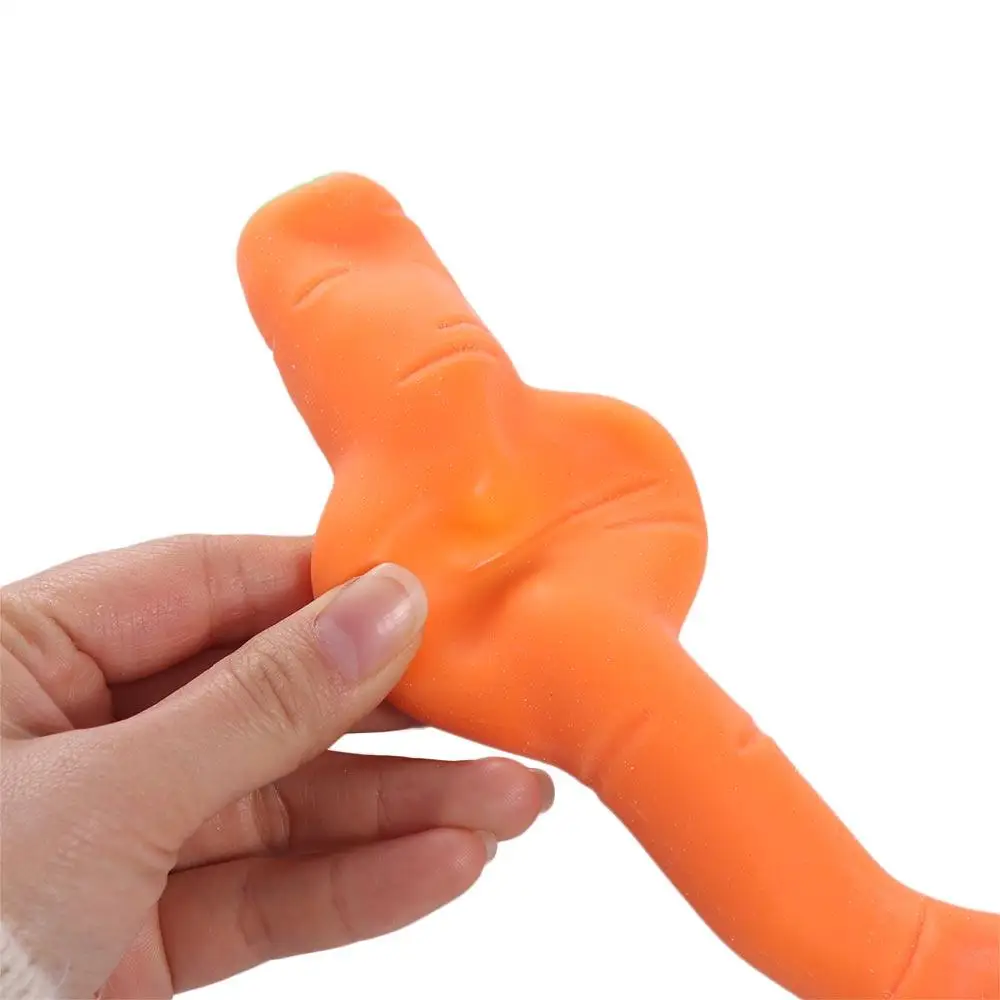 Easter Vegetable Carrot Pinch Toy Carrot Orange Carrot Squeezing Toy Soft Adhesive Memory Sand Office Workers