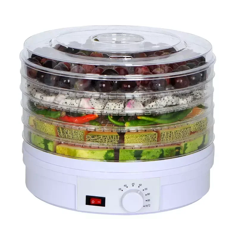 Professional 5 Layer 350W Electric Food Dehydrator PS Plastic 350W  Pet Fruit Vegetable Trays for Kitchen Application