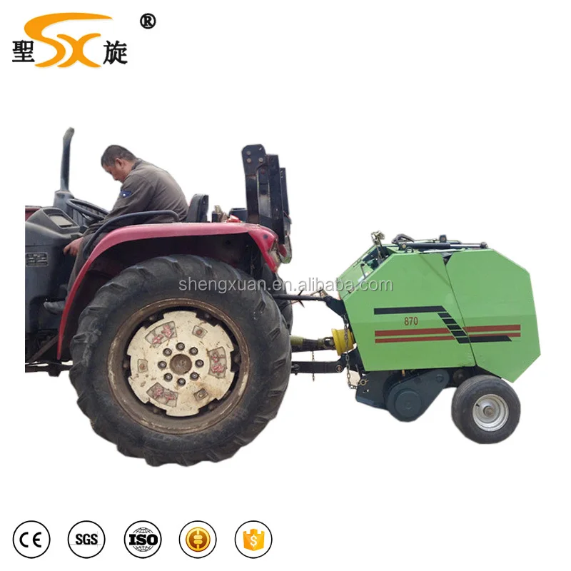 Tractor Mini Round Straw/hay/silage Baler Machine