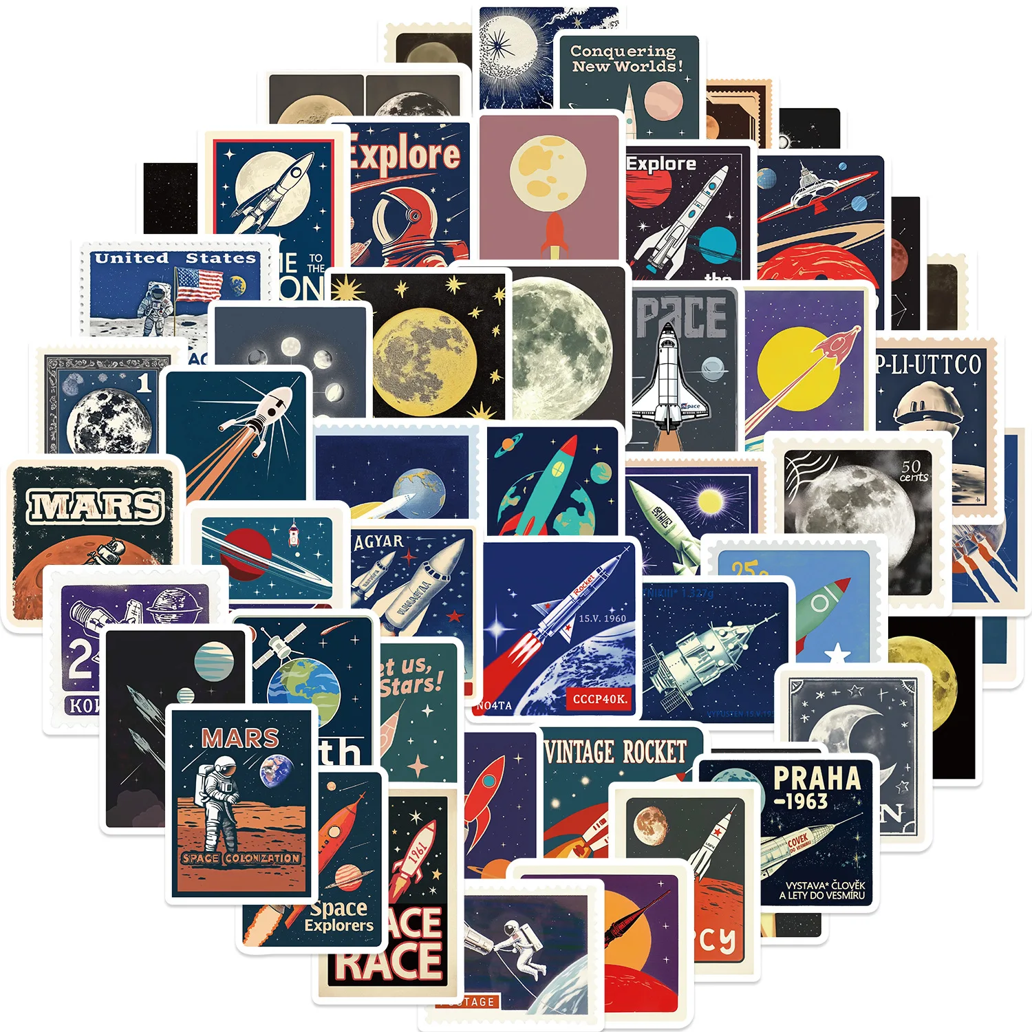 

10/30/50 шт., наклейки для чемоданов, скейтбордов, ноутбуков, чемоданов