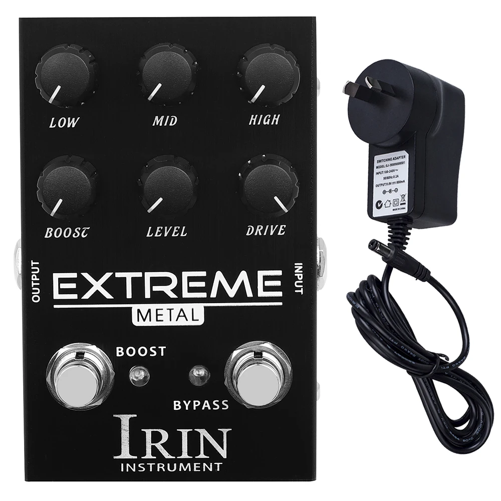 

IRIN AN-42 Extreme Metal Distortion Guitar Effect Pedal High Gain Overdrive Electric Guitar Pedal True Bypass with 9V Adapter