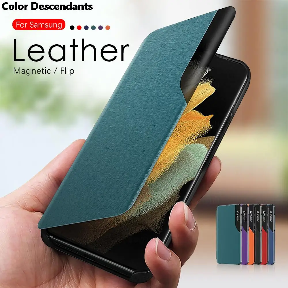 غلاف هاتف ذكي من الجلد ، حامل كتب مغناطيسي ، حافظة لهاتف سامسونج جالاكسي S21 ، S 21 ، Plus Ultra ، S21 + ، S21Ultra ، 5G ، 2021