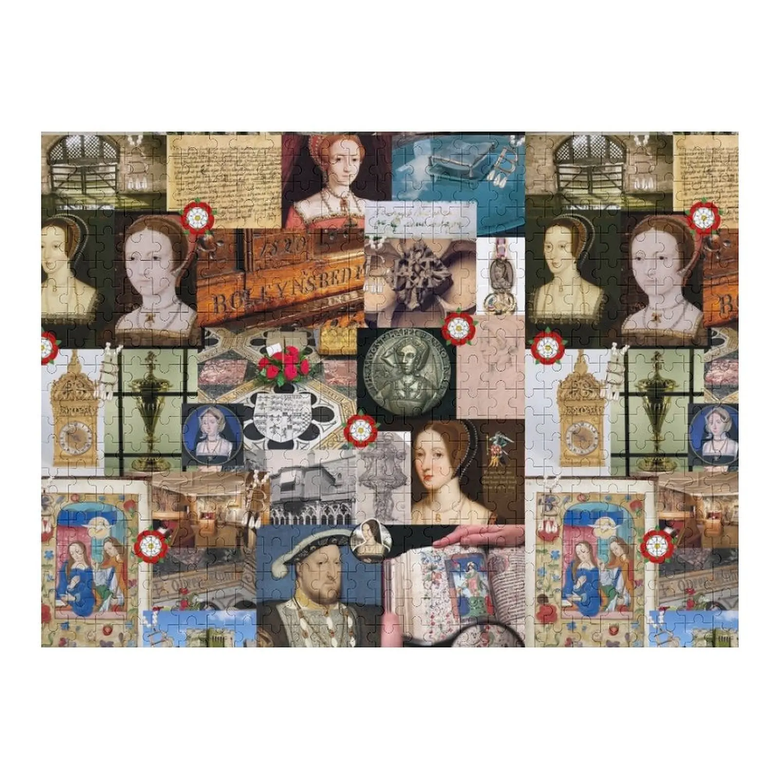 

Anne Boleyn Collage Jigsaw Puzzle Custom Child Customized Kids Gift Woodens For Adults Puzzle