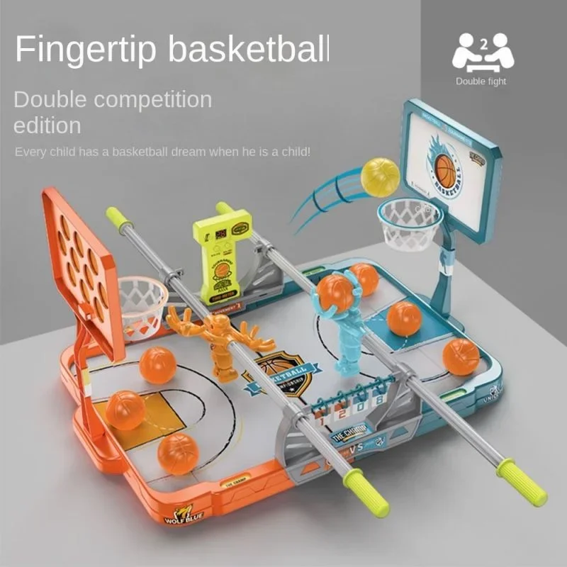 2023 Latest Children\'s Desktop Game-Fingertip Basketball Basketball Shooting Board Catapult Fingertip Basketball Table Games