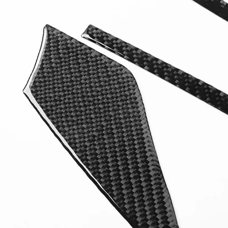 For Audi A3 S3 8Y 2021 2022 2023 2024 2025 Car Accessories Dashboard Panel Frame Air Vents Strips Trim Soft Carbon Fiber Sticker - view 3