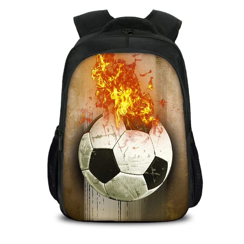 Soccer double-layer backpack new sports style youth football print best partner for male and female students going to school