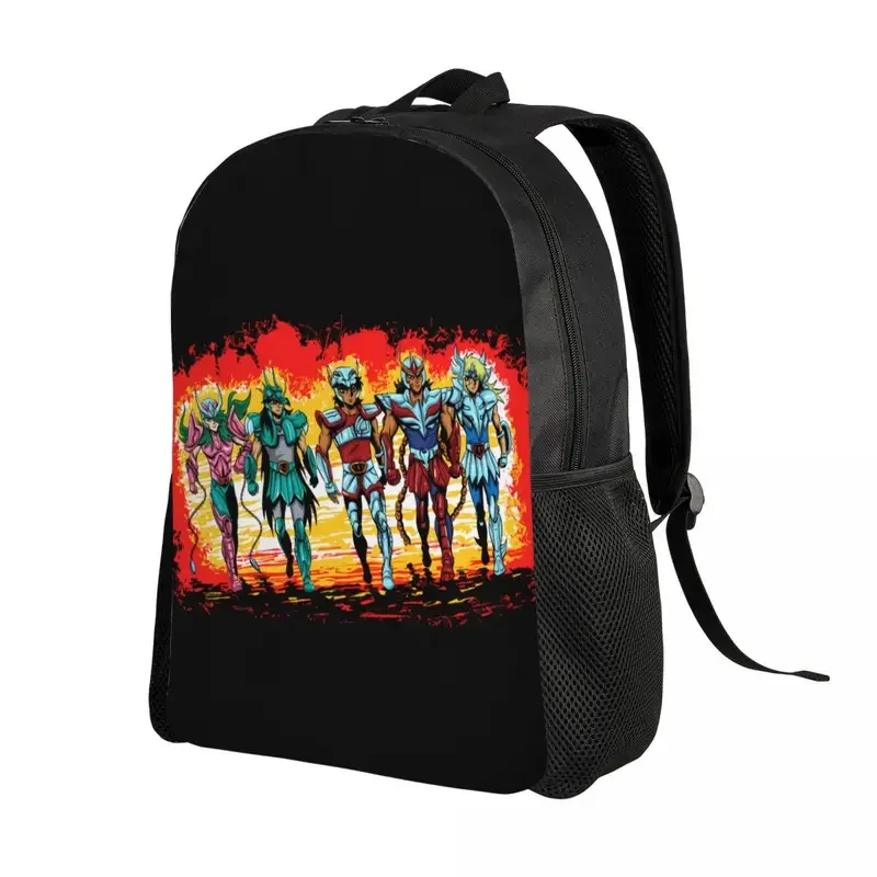 Personalized classic manga Saint Seiya backpacks men women fashion bookbag for college school Knights of the zodiac bags