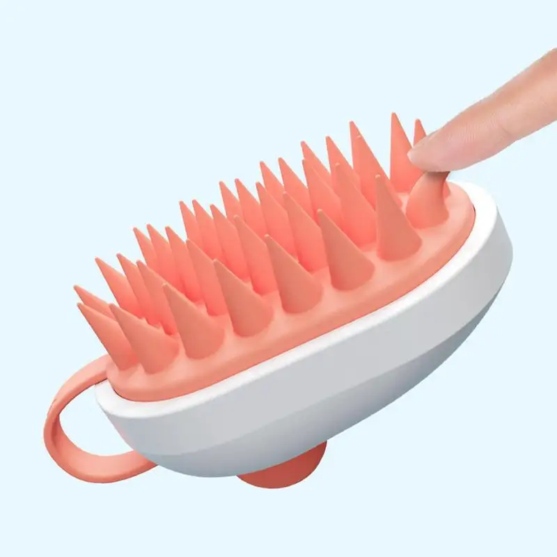 Impermeável Silicone Scalp Massager, antiderrapante Shampoo Scrubber, escova de cabelo ergonômica para lavar o cabelo, couro cabeludo portátil colorido