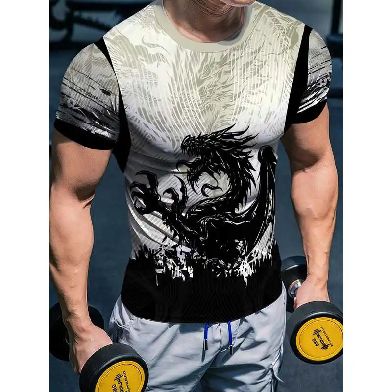 Men's High-Elasticity Quick-Dry Fitness Short Sleeve Shirt Moisture-wicking, breathable sports shirt