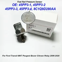 Alta calidad 45PP3-1 45PP3-2 45PP3-3 45PP3-4 8C1Q9D280AA Sensor de presión de riel de combustible para Nissan Navara Pathfinder 2,5