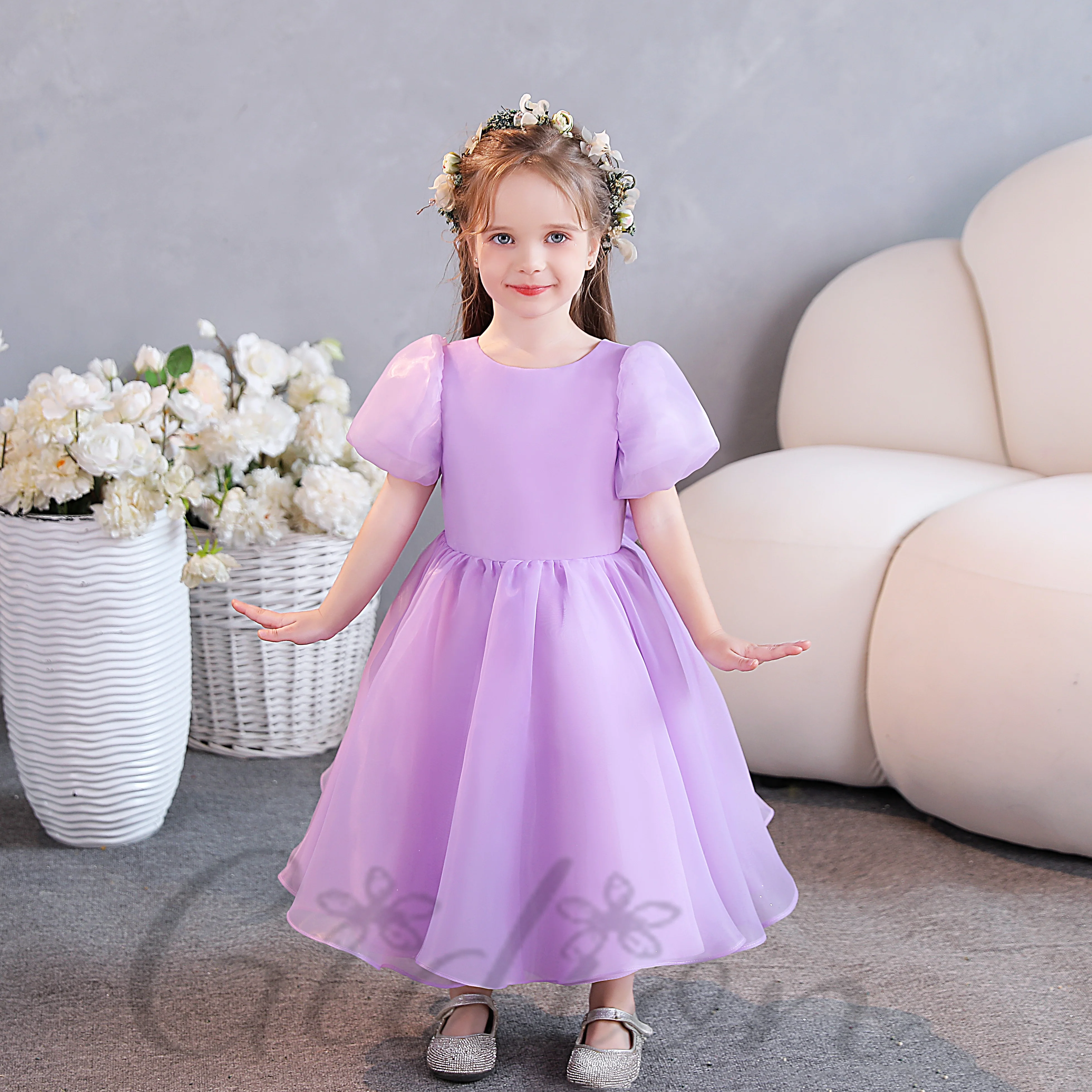 

Princess Flower Girl Dress For Children Wedding Ceremony Festivity Celebration Graduation Banquet Prom Night Event Show Pageant