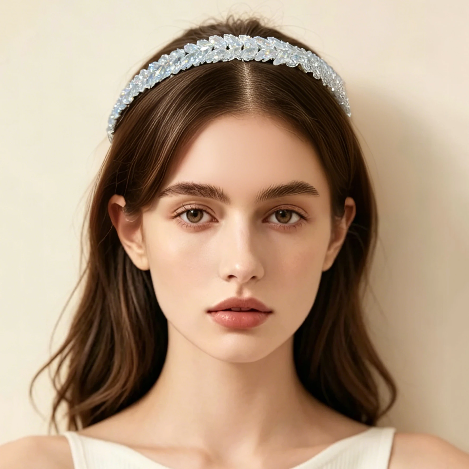 Crystal Bridal Jewelry Headdress Zircon Headband Grand Party Wedding Dress Tiara Hair Band