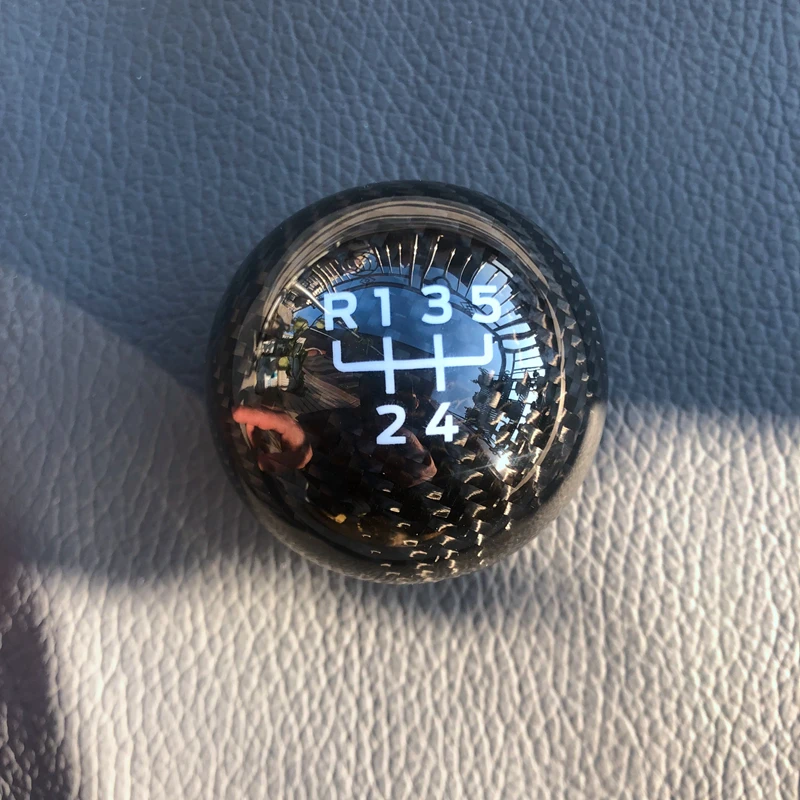 

Ручная ручка переключения передач из настоящего углеродного волокна для Chevrolet Cruze до 2015, шаровая головка шестерни