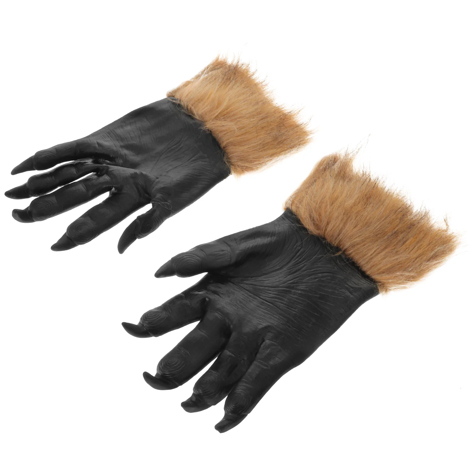 2 Pcs Masquerade Halloween Wolf Gloves Paw Party Winter Scary Costume Accessories