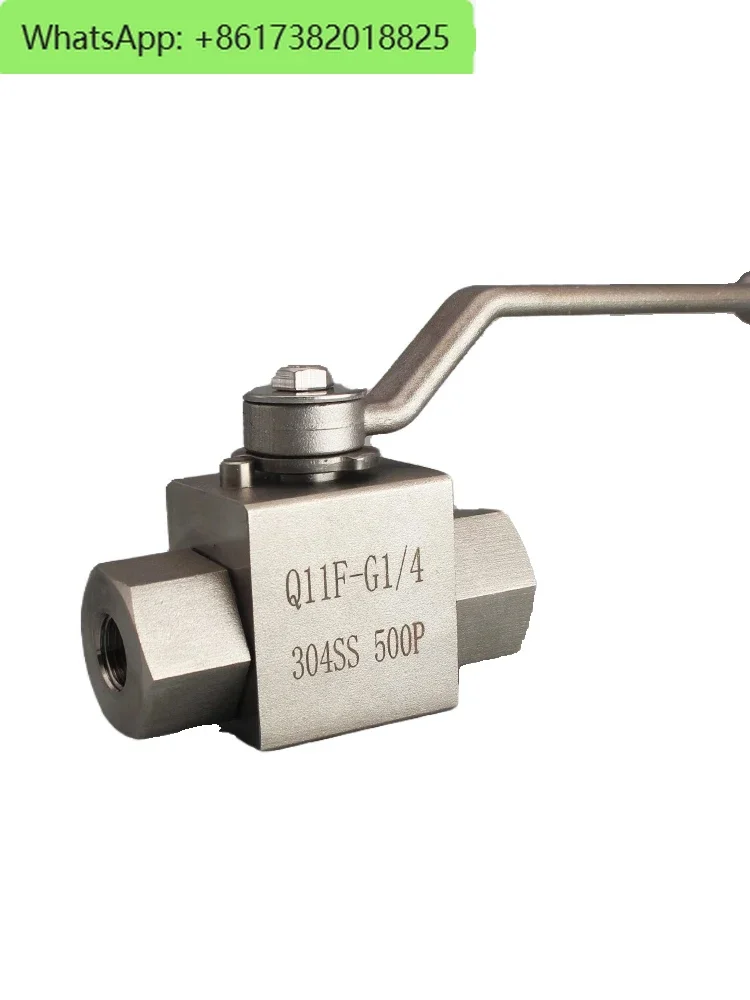 

304 stainless steel high-pressure ball valve high-temperature YJZQ2/3/4/6 hydraulic water and gas switch dn32/50/40