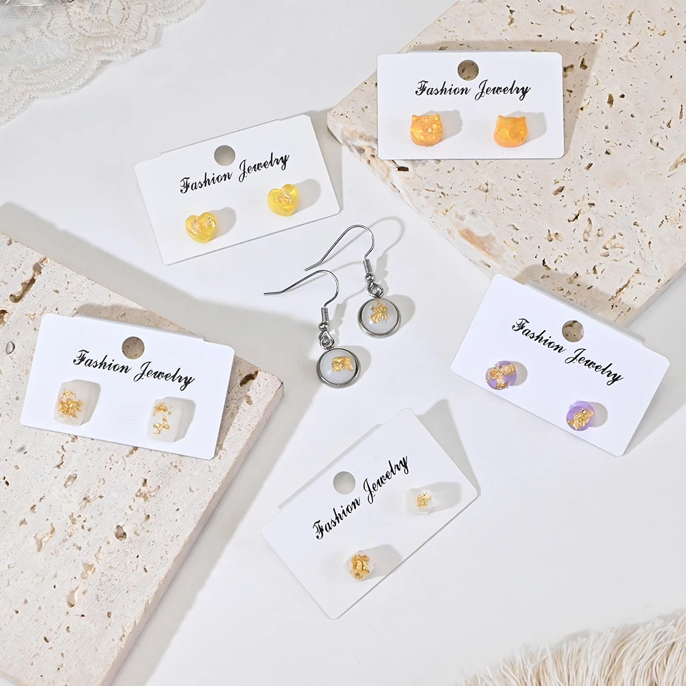 S0194 Silikonform Epoxidharz Mini Gem Ear Stud UV Resin Casting Molds Silicone DIY Resina Ring Pendant Jewelry Making Moldes - view 4