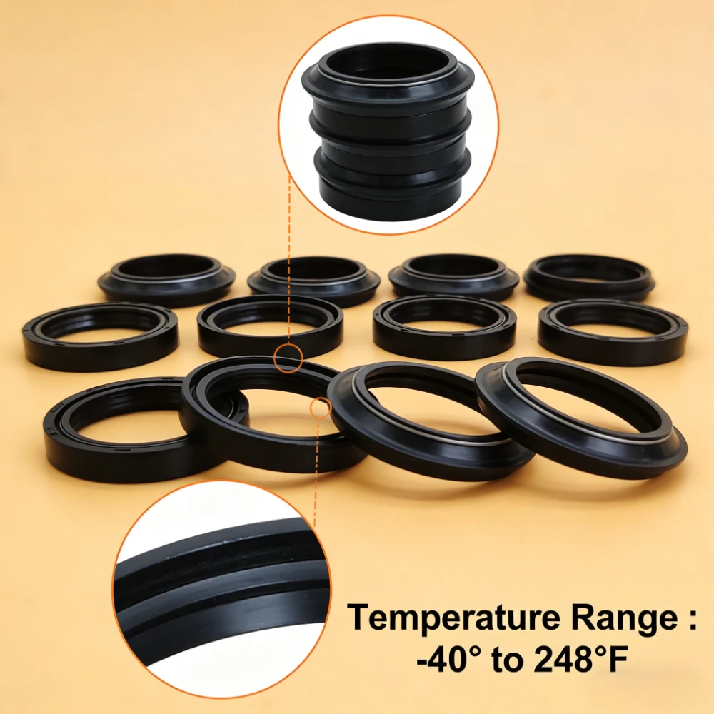 

2/4/8/16pc Front Fork Oil Seal For KT/M 625 640 690 Super Du/ke R 640 LC4 950 LC8 990 Supermoto Adventure R S Enduro 2003-2016