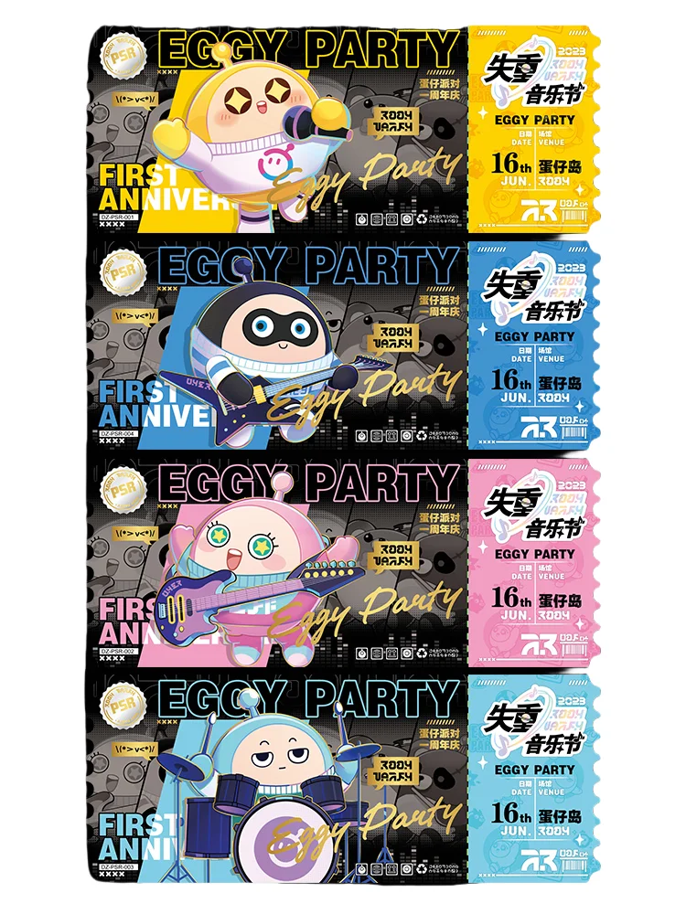 Kayou Eggy Party Card Eggy Party Game Collectie Kaartspel Randapparatuur Karakter Ruilkaart Voor Chirismas Voor Kinderen Cadeau